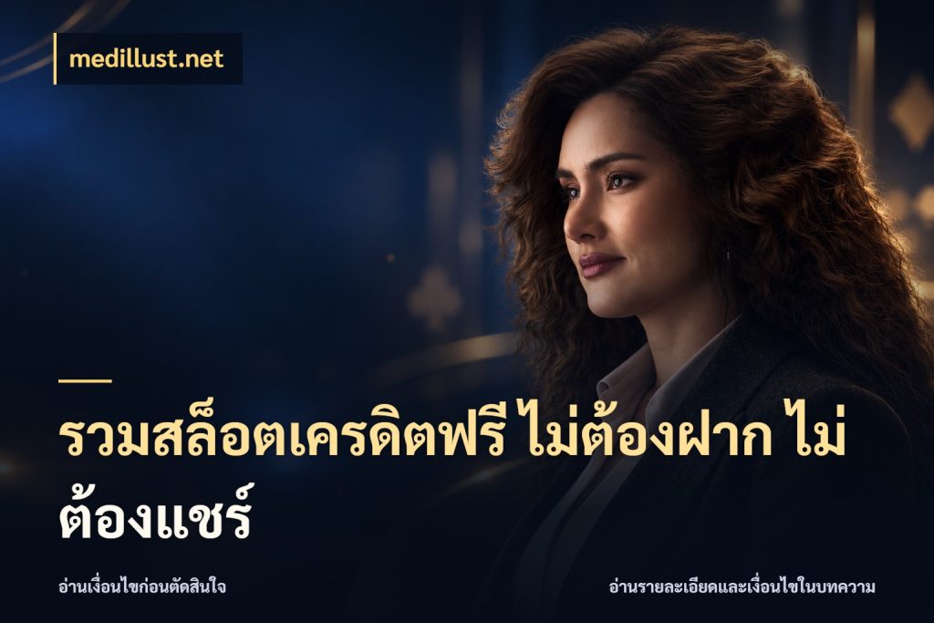รวมสล็อตเครดิตฟรี ไม่ต้องฝาก ไม่ต้องแชร์ เลือกสไตล์ความสนุกจากรูปแบบเครดิต กับ medillust.net