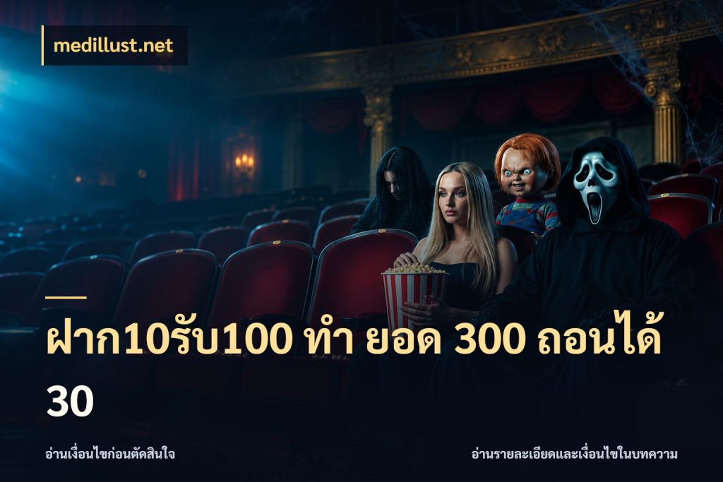 ฝาก10รับ100 ทํา ยอด 300 ถอนได้ 30 รูปแบบโบนัสกับสิทธิ์ของสายเกม กับ medillust.net