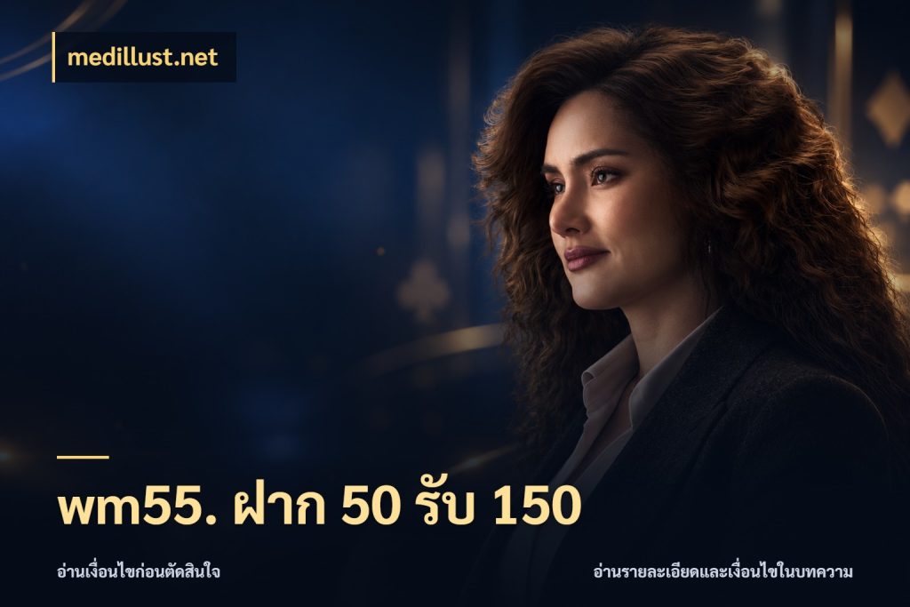 wm55. ฝาก 50 รับ 150 จับประเด็นยอดรับก่อนเลือกความสนุก ในมุม medillust.net