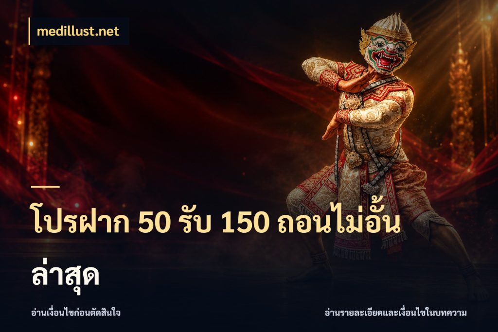 โปรฝาก 50 รับ 150 ถอนไม่อั้น ล่าสุด จุดเด่นของเครดิตที่คนชอบเกมอยากรู้ ในมุม medillust.net