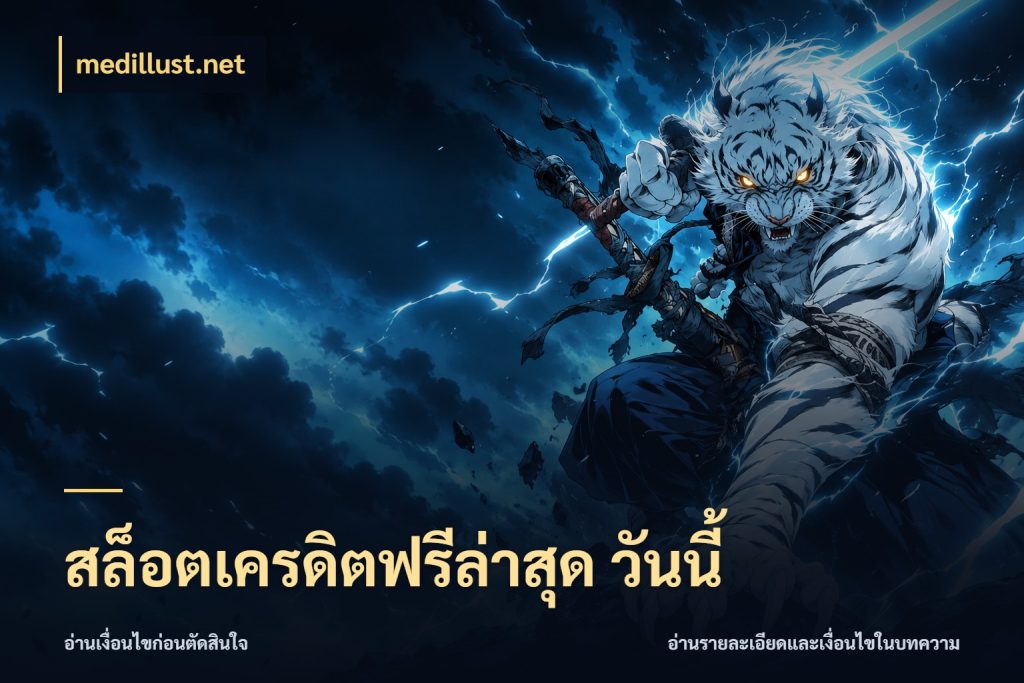 สล็อตเครดิตฟรีล่าสุด วันนี้ medillust.net สายโบนัสเลือกมุมเครดิตให้ตรงสไตล์