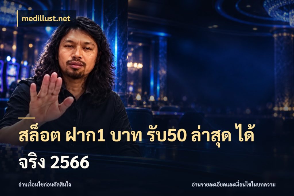 สล็อต ฝาก1 บาท รับ50 ล่าสุด ได้ จริง 2566 ยอดฝากและยอดรับในมุมของคนชอบลุ้น สไตล์ medillust.net