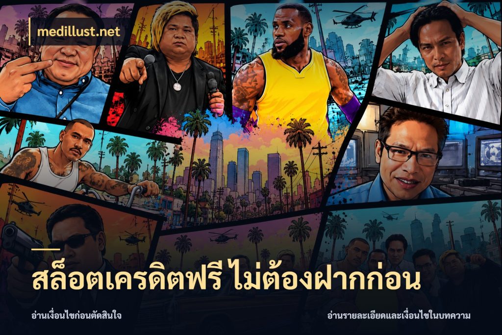 สล็อตเครดิตฟรี ไม่ต้องฝากก่อน medillust.net จับมุมเด่นของเครดิตฟรีให้ตรงใจ