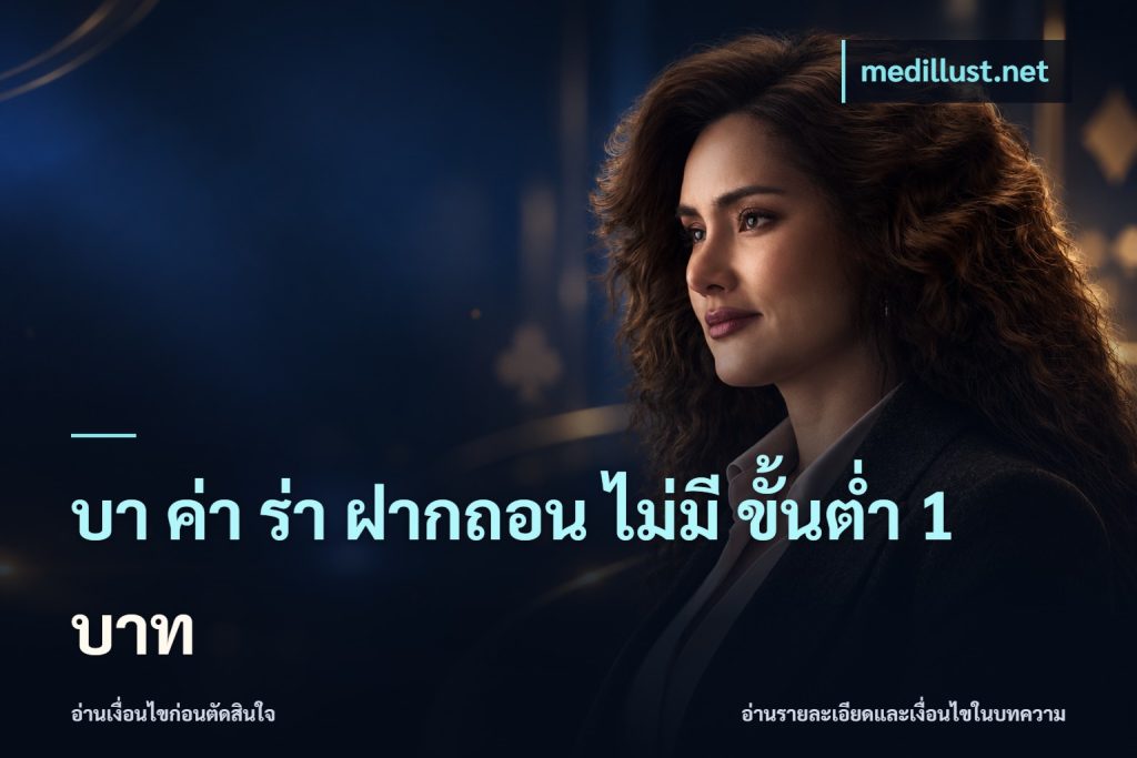 บา ค่า ร่า ฝากถอน ไม่มี ขั้นต่ำ 1 บาท