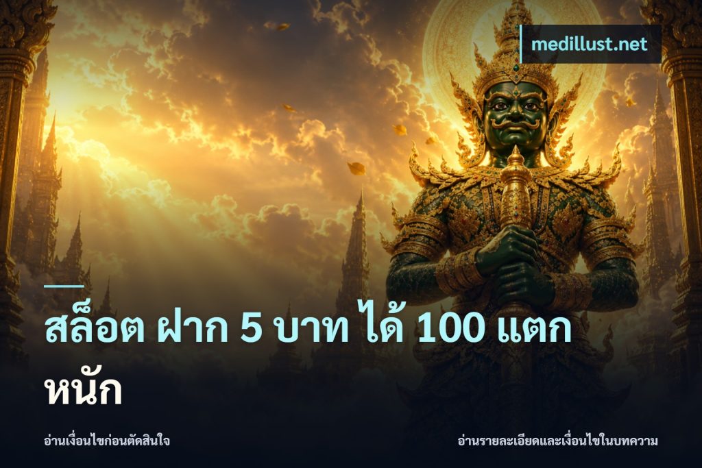 สล็อต ฝาก 5 บาท ได้ 100 แตก หนัก