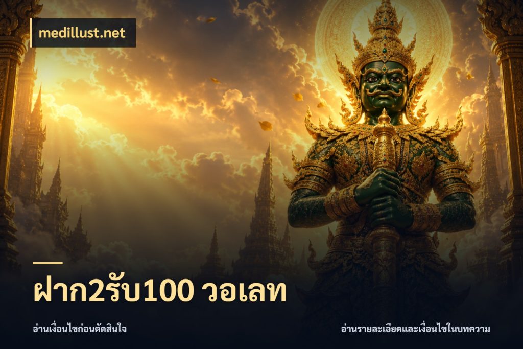 ฝาก2รับ100 วอเลท เปิดมุมโปรให้เข้ากับเกมแนวโปรด กับ medillust.net