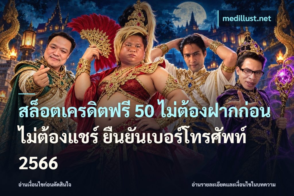 สล็อตเครดิตฟรี 50 ไม่ต้องฝากก่อน ไม่ต้องแชร์ ยืนยันเบอร์โทรศัพท์ 2566