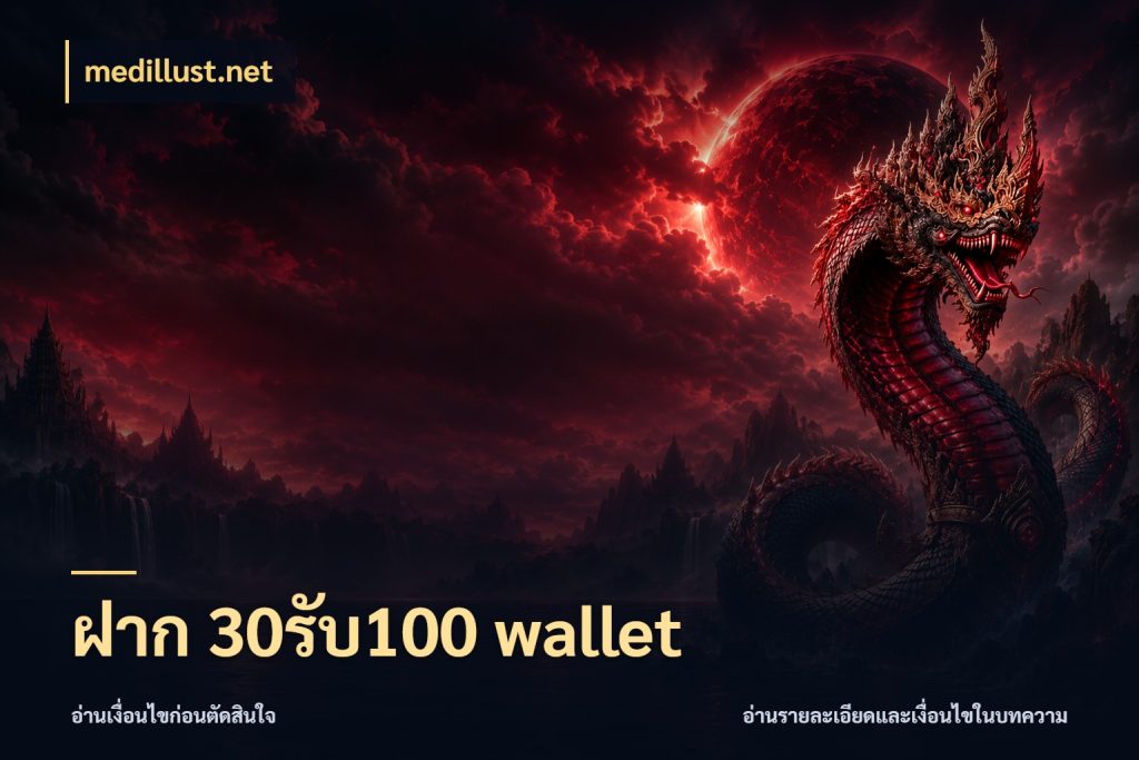 ฝาก 30รับ100 wallet สนุกกับตัวเลือกโปรในสไตล์ของคุณ กับ medillust.net