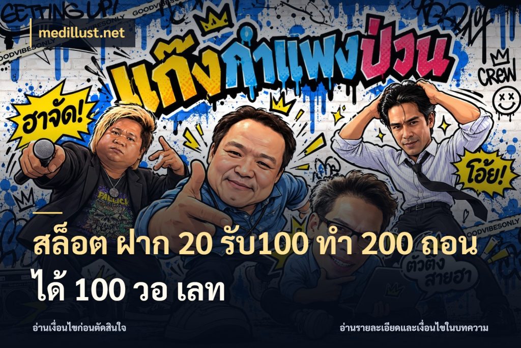 สล็อต ฝาก 20 รับ100 ทํา 200 ถอนได้ 100 วอ เลท medillust.net จุดเด่นของเครดิตที่คนชอบเกมอยากรู้