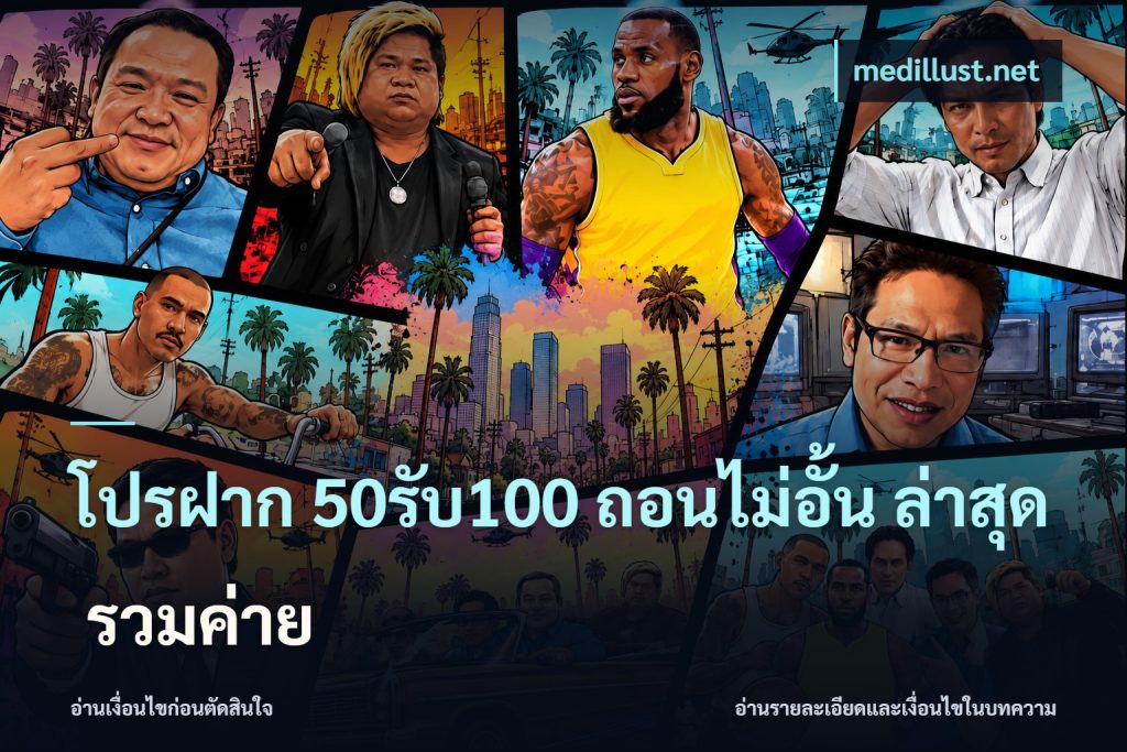 โปรฝาก 50รับ100 ถอนไม่อั้น ล่าสุด รวมค่าย