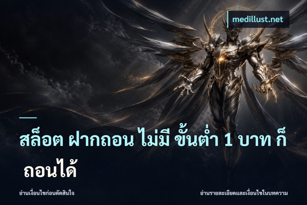สล็อต ฝากถอน ไม่มี ขั้นต่ำ 1 บาท ก็ ถอนได้