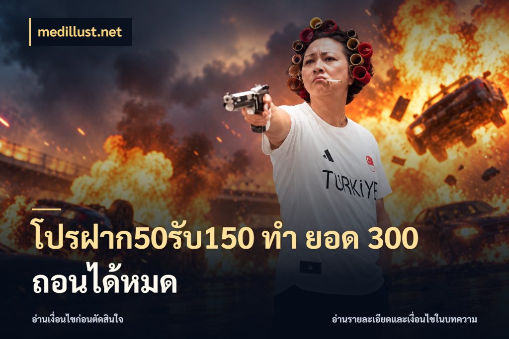โปรฝาก50รับ150 ทํา ยอด 300 ถอนได้หมด เปิดมุมโปรให้เข้ากับเกมแนวโปรด กับ medillust.net