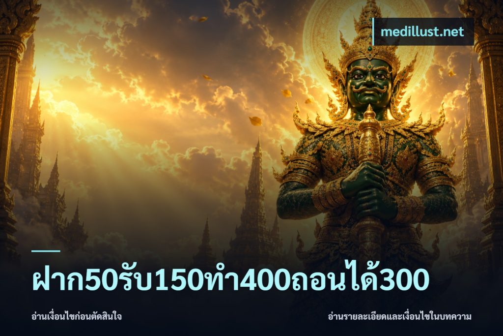 ฝาก50รับ150ทํา400ถอนได้300