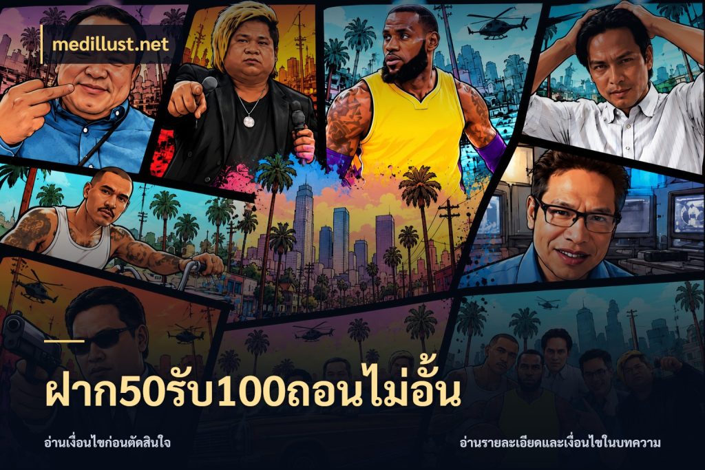 ฝาก50รับ100ถอนไม่อั้น เครดิตกับรูปแบบโปรที่ตรงใจ กับ medillust.net