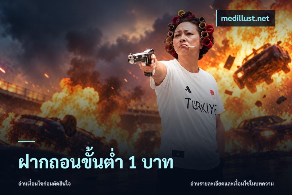 ฝากถอนขั้นต่ำ 1 บาท