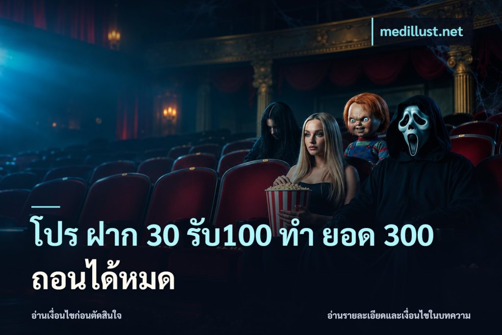 โปร ฝาก 30 รับ100 ทํา ยอด 300 ถอนได้หมด