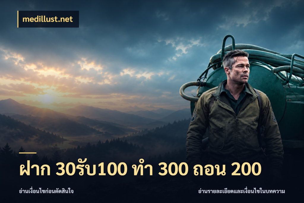ฝาก 30รับ100 ทํา 300 ถอน 200 medillust.net สีสันของโปรฝากและยอดรับ