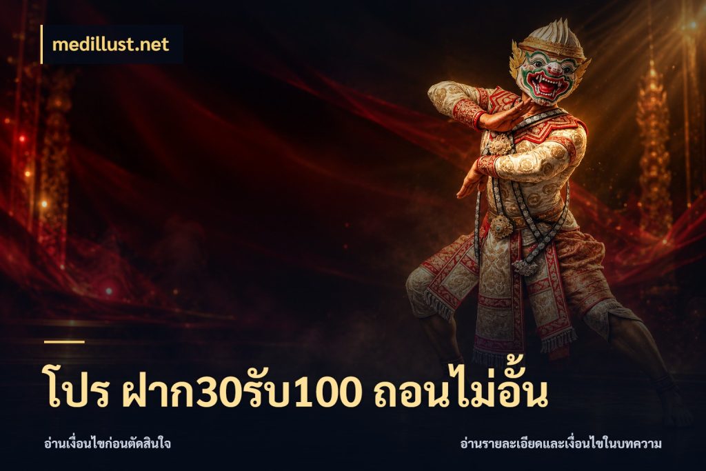 โปร ฝาก30รับ100 ถอนไม่อั้น medillust.net จับประเด็นยอดรับก่อนเลือกความสนุก
