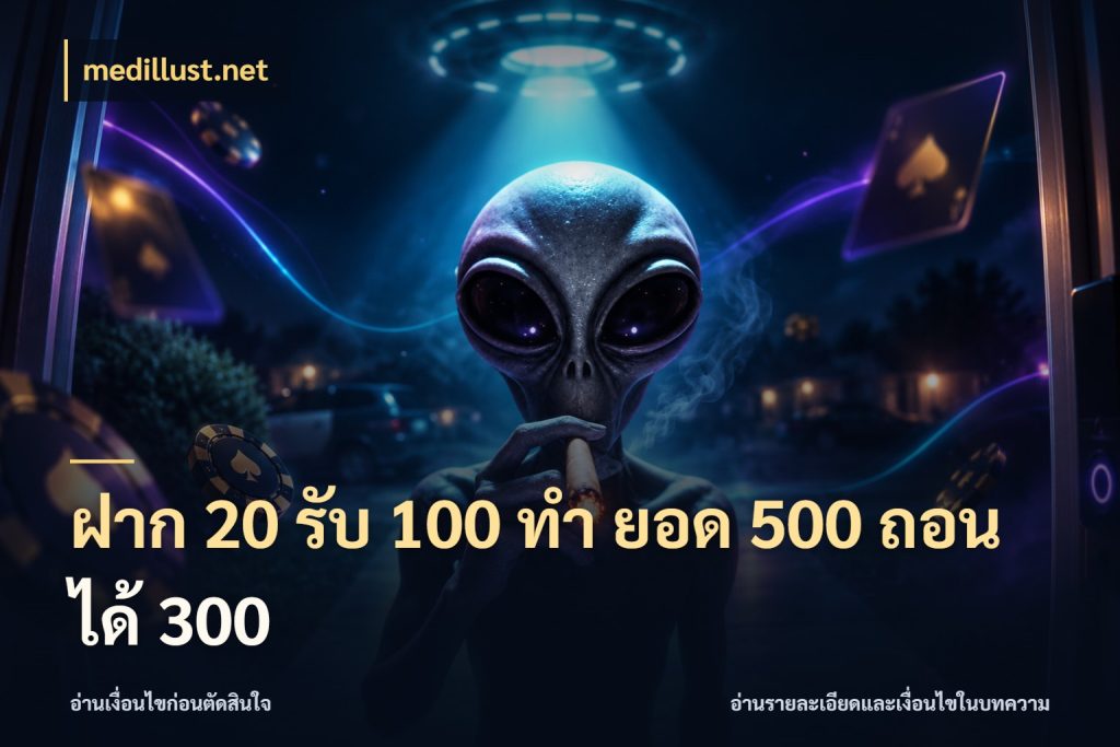 ฝาก 20 รับ 100 ทํา ยอด 500 ถอนได้ 300 ยอดฝากและยอดรับในมุมของคนชอบลุ้น ในมุม medillust.net