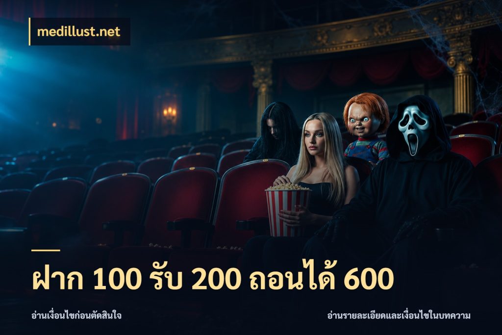ฝาก 100 รับ 200 ถอนได้ 600 จุดเด่นของเครดิตที่คนชอบเกมอยากรู้ ในมุม medillust.net