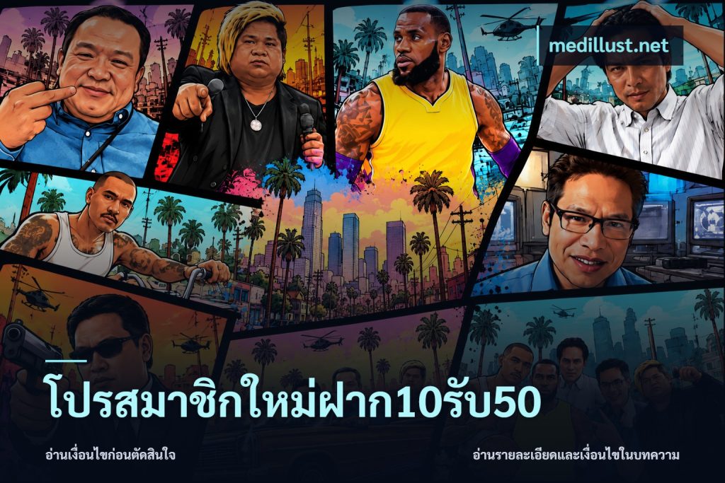 โปรสมาชิกใหม่ฝาก10รับ50