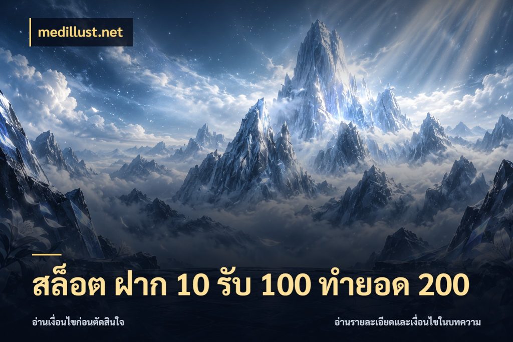 สล็อต ฝาก 10 รับ 100 ทำยอด 200 ยอดฝากและยอดรับในมุมของคนชอบลุ้น สไตล์ medillust.net