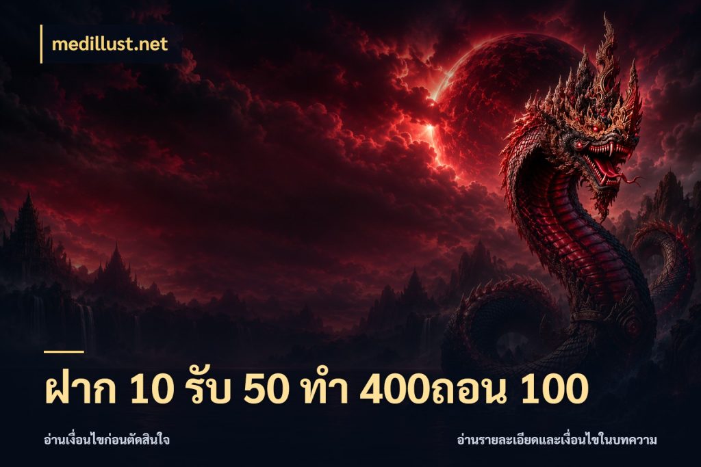 ฝาก 10 รับ 50 ทํา 400ถอน 100 สายโบนัสเลือกจังหวะสนุกได้อย่างไร กับ medillust.net