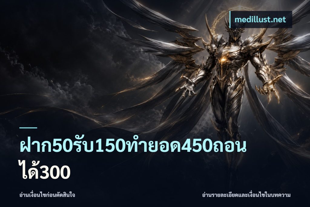 ฝาก50รับ150ทำยอด450ถอนได้300
