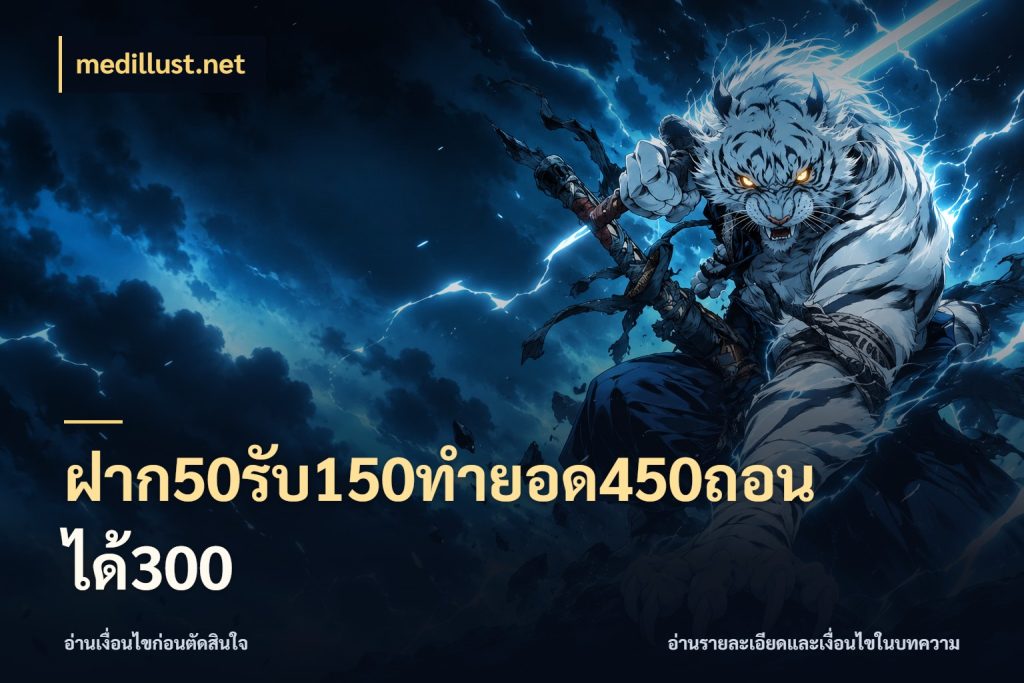 ฝาก50รับ150ทำยอด450ถอนได้300 จับคู่โบนัสกับสไตล์เกมที่ชอบ สไตล์ medillust.net