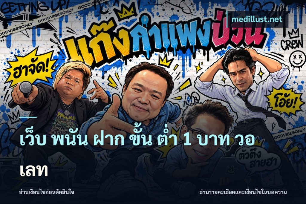 เว็บ พนัน ฝาก ขั้น ต่ำ 1 บาท วอ เลท