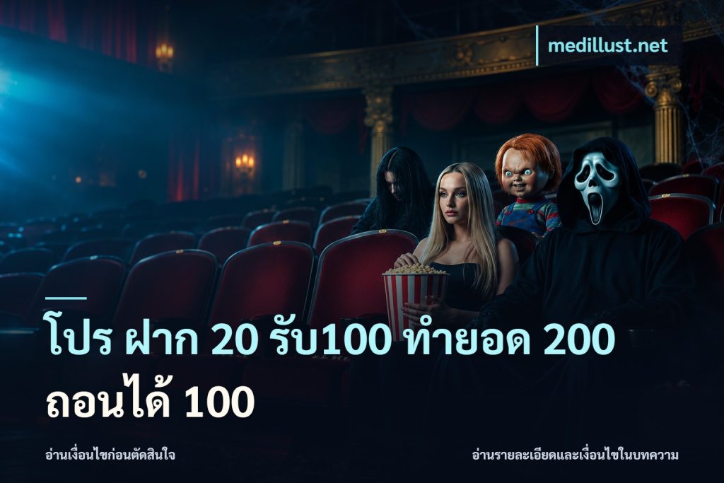 โปร ฝาก 20 รับ100 ทำยอด 200 ถอนได้ 100