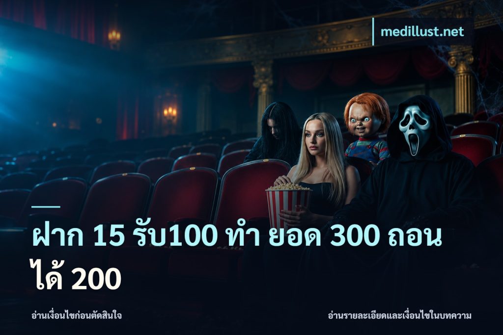 ฝาก 15 รับ100 ทํา ยอด 300 ถอนได้ 200