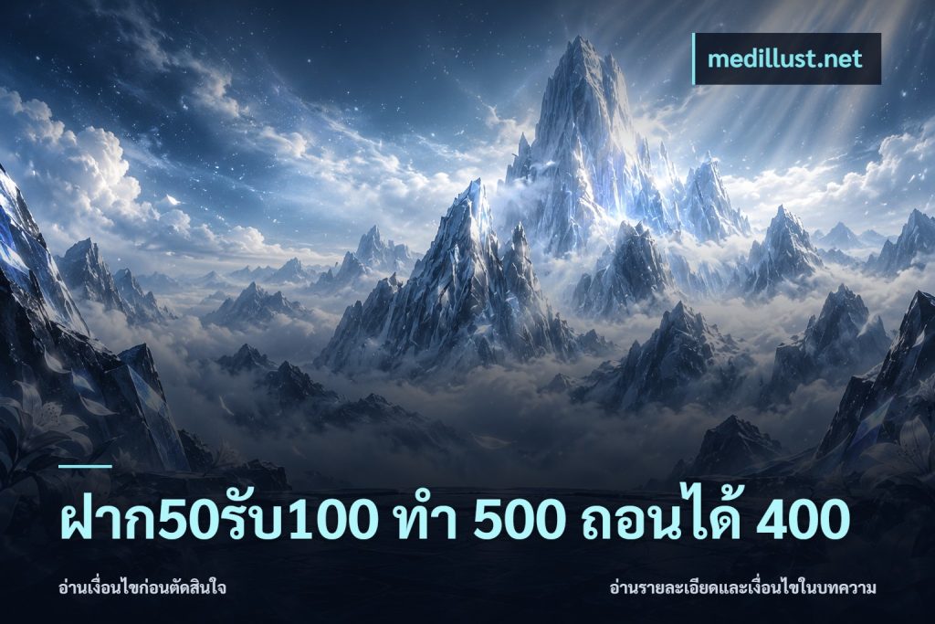 ฝาก50รับ100 ทํา 500 ถอนได้ 400