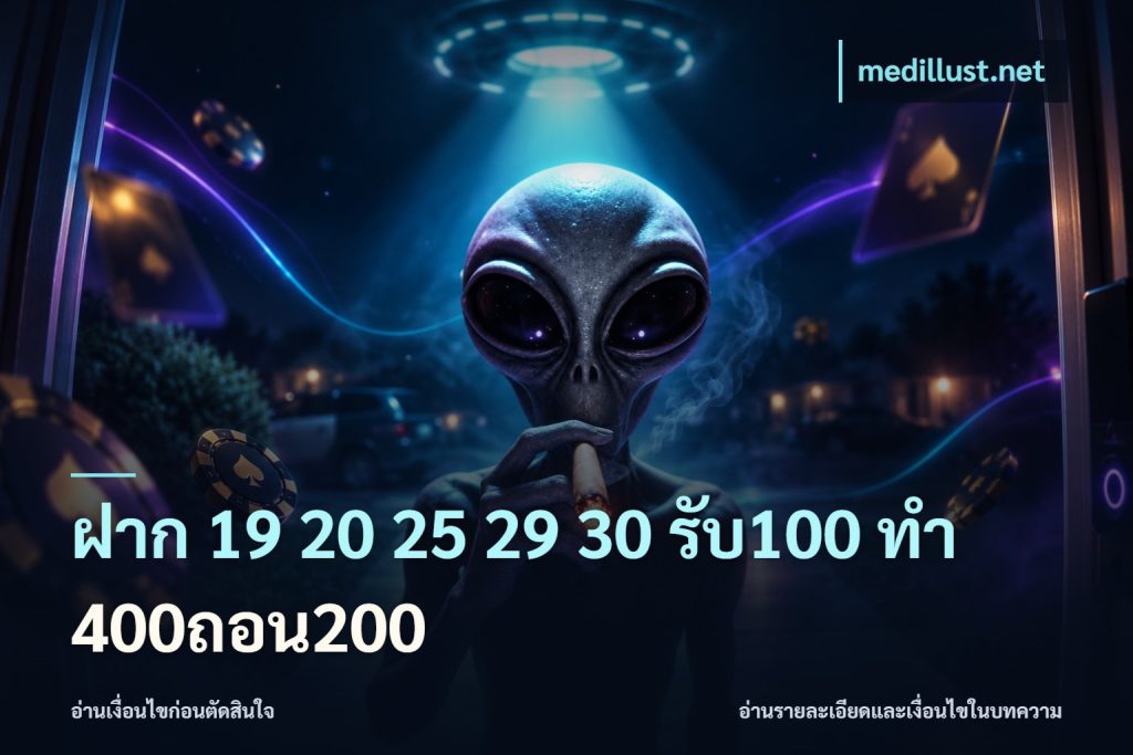 ฝาก 19 20 25 29 30 รับ100 ทำ 400ถอน200