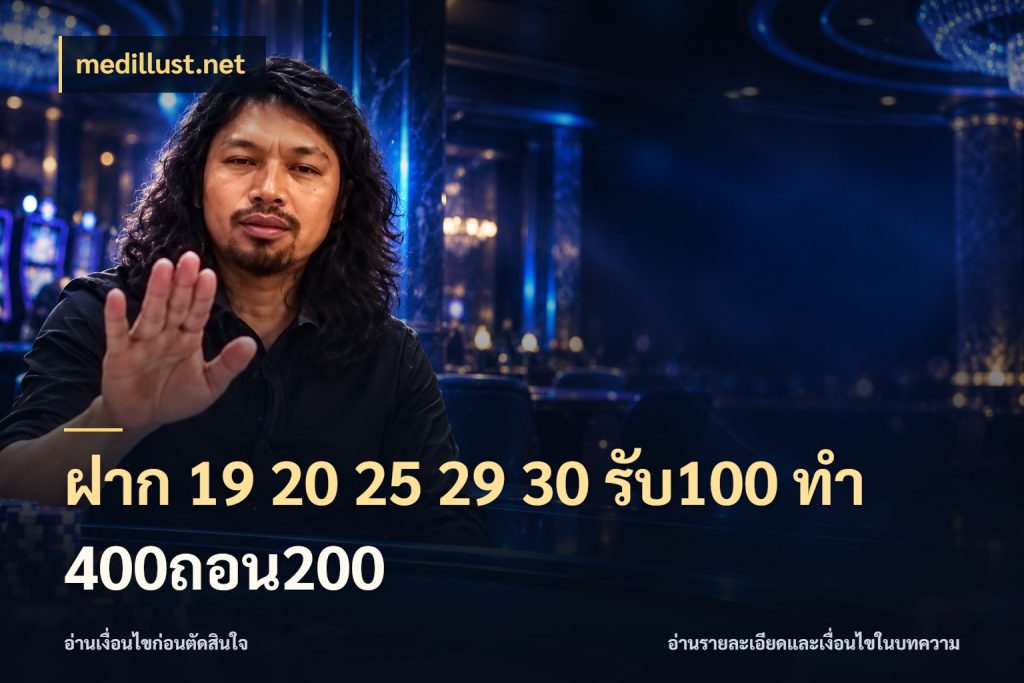 ฝาก 19 20 25 29 30 รับ100 ทำ 400ถอน200 medillust.net รูปแบบโบนัสกับสิทธิ์ของสายเกม