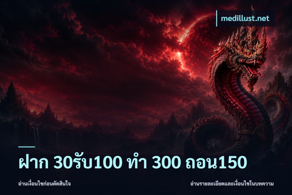 ฝาก 30รับ100 ทํา 300 ถอน150