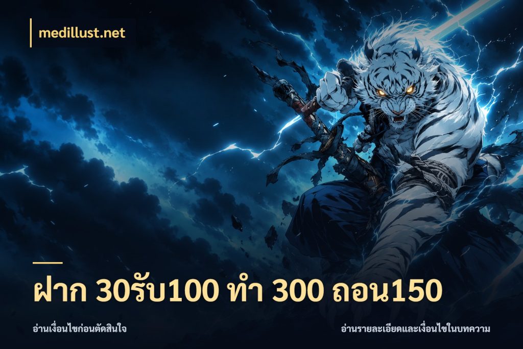 ฝาก 30รับ100 ทํา 300 ถอน150 ยอดฝากและยอดรับในมุมของคนชอบลุ้น สไตล์ medillust.net