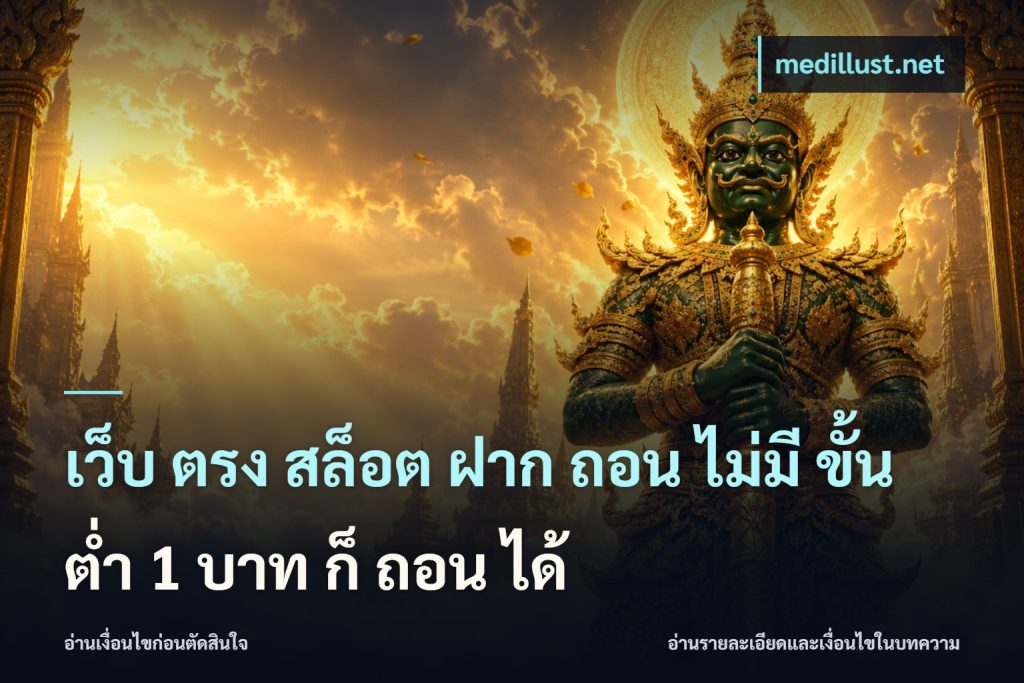 เว็บ ตรง สล็อต ฝาก ถอน ไม่มี ขั้น ต่ํา 1 บาท ก็ ถอน ได้