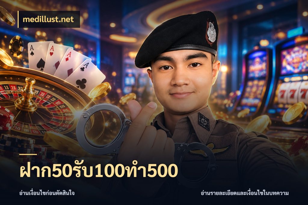 ฝาก50รับ100ทํา500 เปิดมุมโปรให้เข้ากับเกมแนวโปรด ในมุม medillust.net
