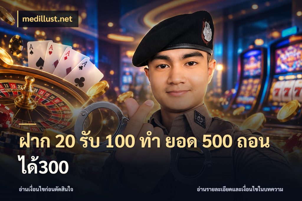 ฝาก 20 รับ 100 ทํา ยอด 500 ถอนได้300 medillust.net สนุกกับตัวเลือกโปรในสไตล์ของคุณ