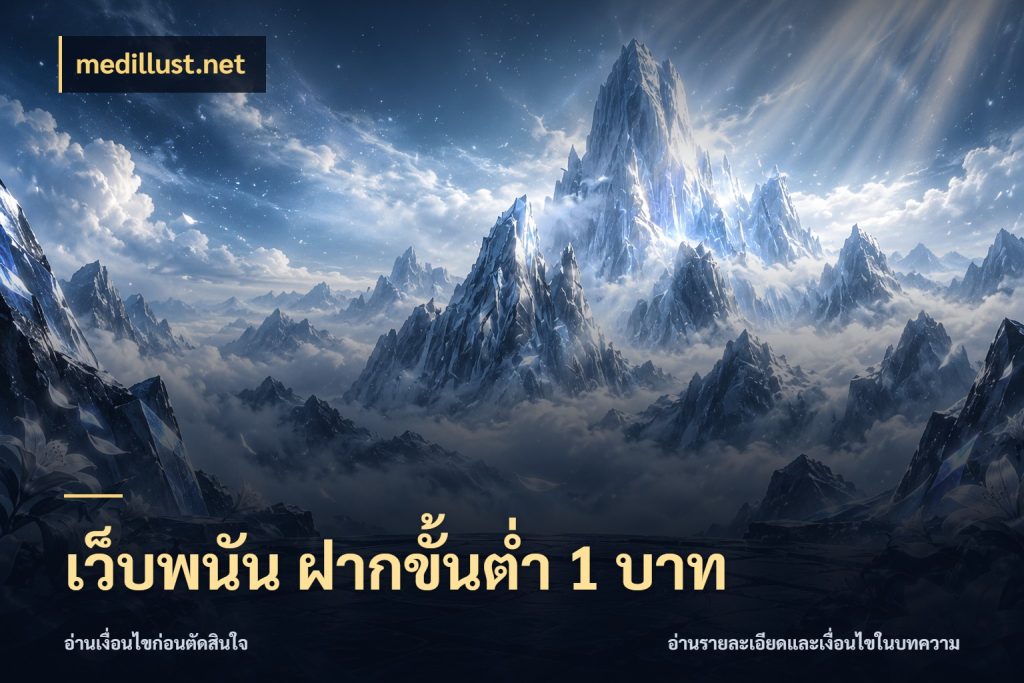 เว็บพนัน ฝากขั้นต่ำ 1 บาท จัดจังหวะสนุกให้เข้ากับงบที่ตั้งไว้ สไตล์ medillust.net