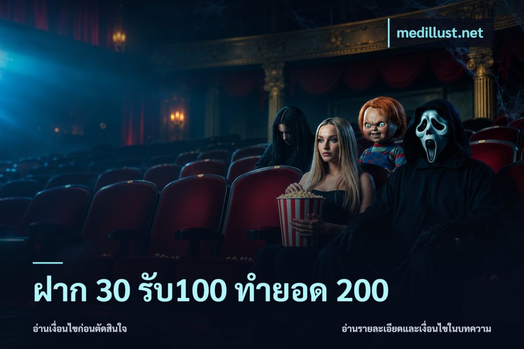 ฝาก 30 รับ100 ทำยอด 200