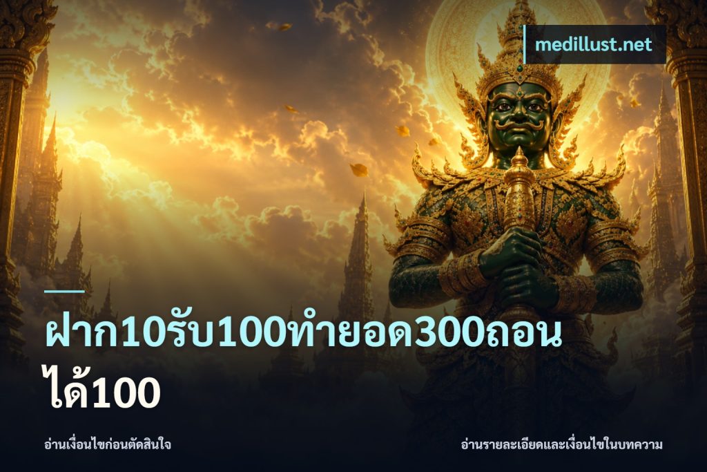 ฝาก10รับ100ทํายอด300ถอนได้100