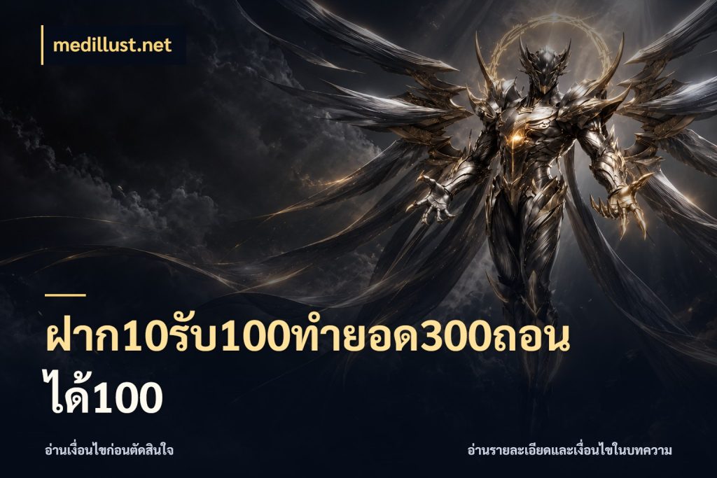 ฝาก10รับ100ทํายอด300ถอนได้100 ยอดฝากและยอดรับในมุมของคนชอบลุ้น สไตล์ medillust.net
