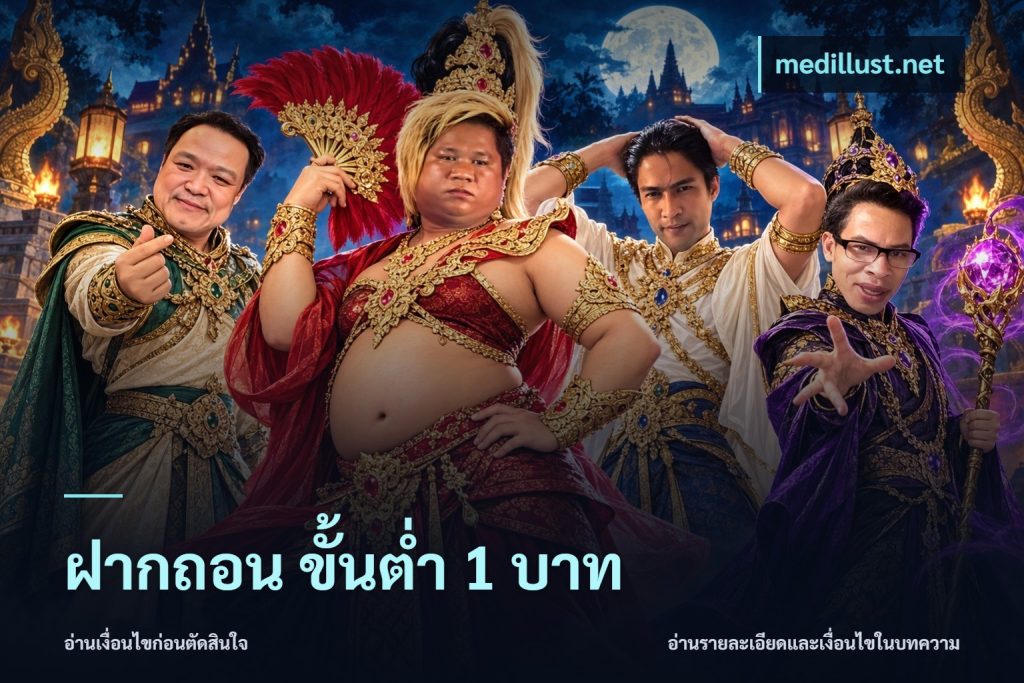 ฝากถอน ขั้นต่ำ 1 บาท