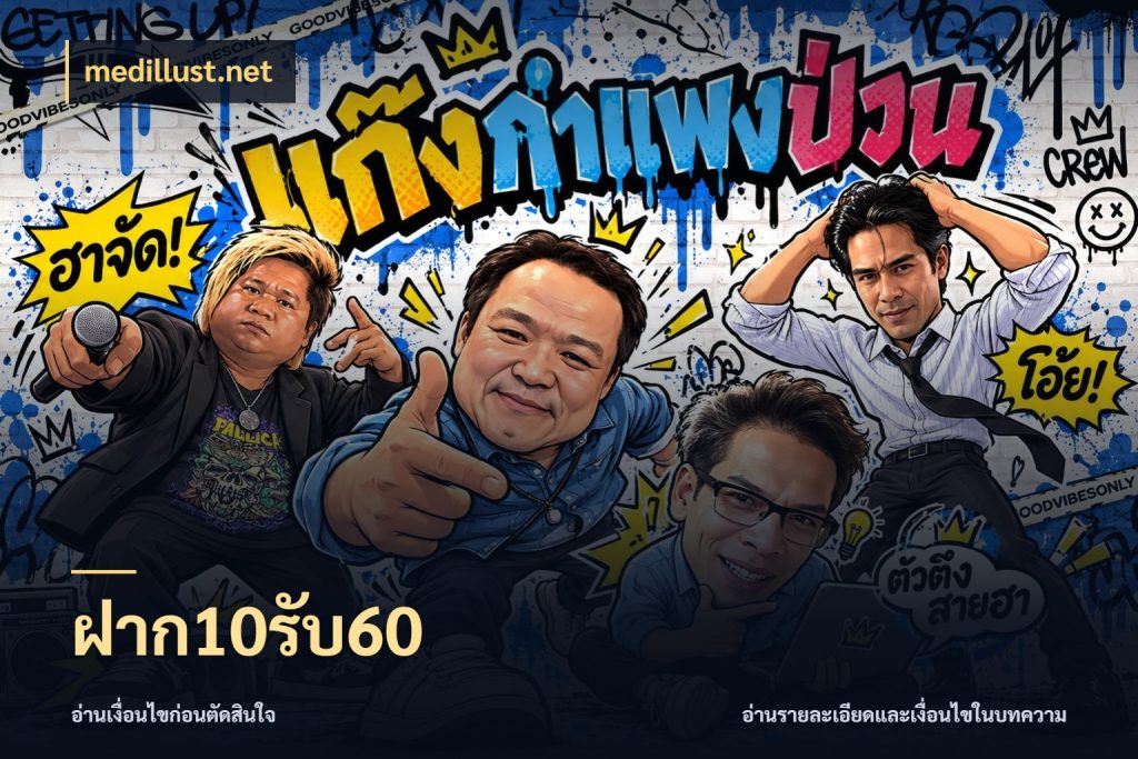 ฝาก10รับ60 สนุกกับตัวเลือกโปรในสไตล์ของคุณ กับ medillust.net